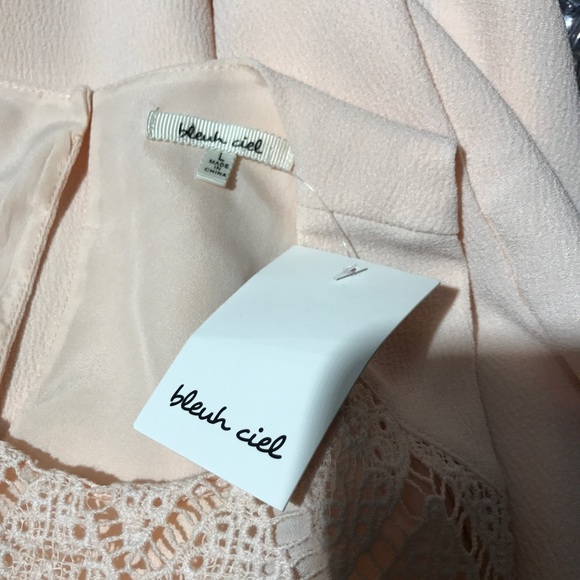 💎CLEAROUT 💎Blush pink crochet top nwt sz l - Picture 4 of 5